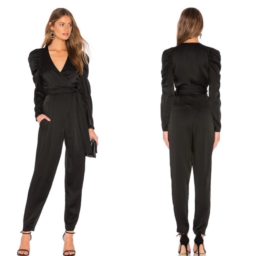 A.L.C.
Christian Puff-Sleeve Belted Jumpsuit